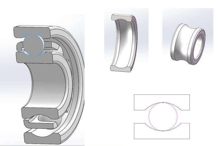 Ангуарный контактный шарикоподшипник номер-1(1